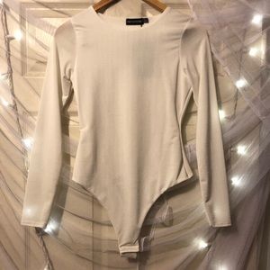 PLT shape long sleeve slinky bodysuit